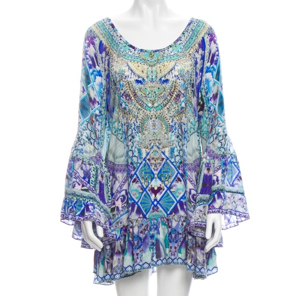 CAMILLA Silk Long Sleeve Blouse Size: S - Picture 5 of 13